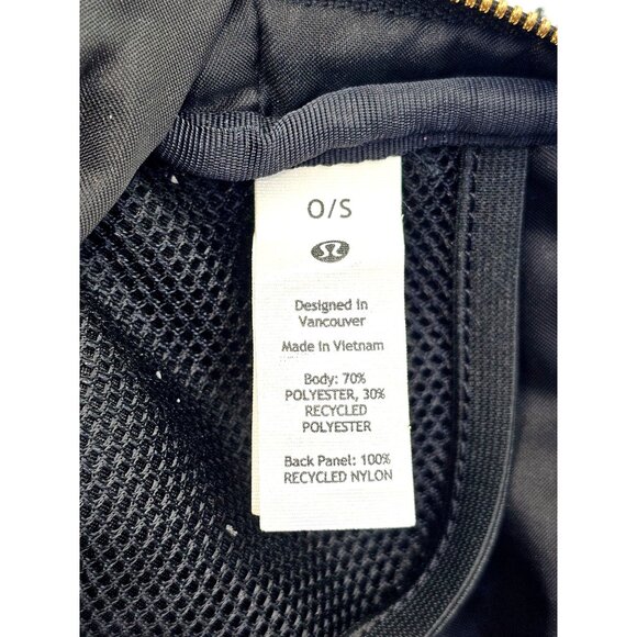 Lululemon Women's Black Sherpa Fleece Belt Bag Crossbody Waist Pack 3040 - Picture 8 of 15